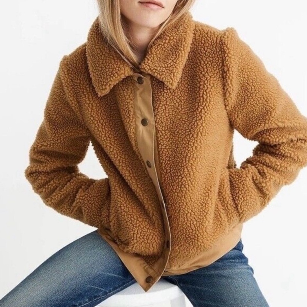 Madewell Teddy Portland Sherpa Jacket - Picture 11 of 12